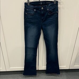 Women's 7 For All Mankind Dark Blue Jeans
